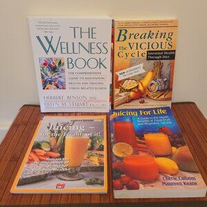 Four Health & Wellness Books - Gut Health/Juicing